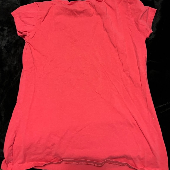 Australia Rhinestone Coral V-Neck Tee - Picture 3 of 3